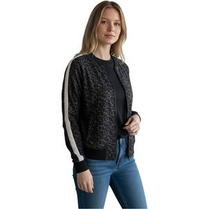 NWT WITH Wear it to Heart Reversible Lightweight Camouflage Bomber Jacket Size S